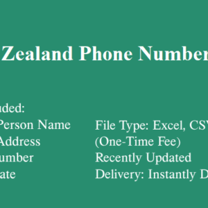 New zealand phone number database