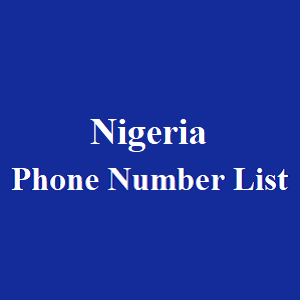 尼日利亚电话号码表
