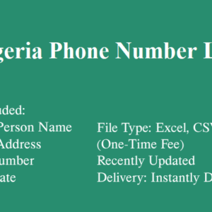 Nigeria phone number database