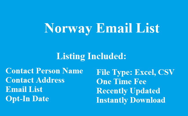 Norway Email List