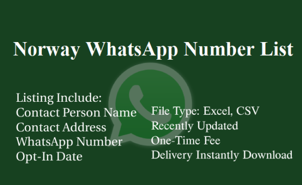 Norway whatsapp number database