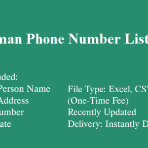 Oman phone number database