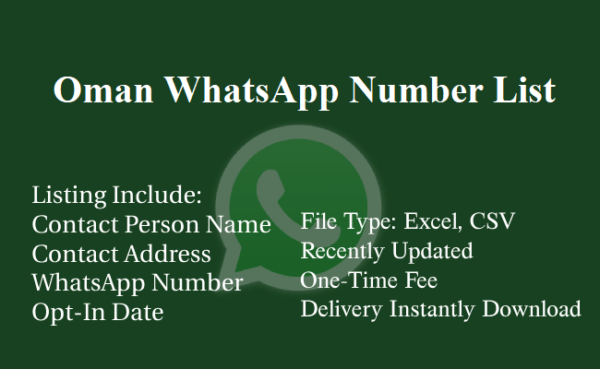 Oman whatsapp number database