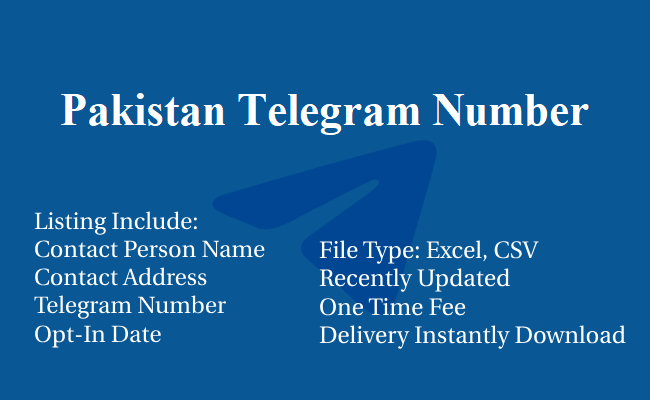 Pakistan Telegram Number