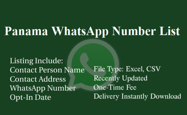 Panama whatsapp number database