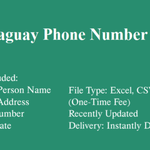 Paraguay phone number database