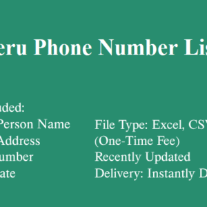 Peru phone number database