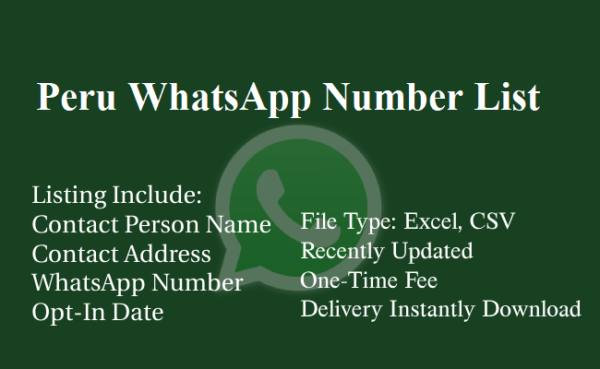 Peru whatsapp number database