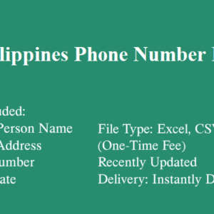 Philippines phone number database