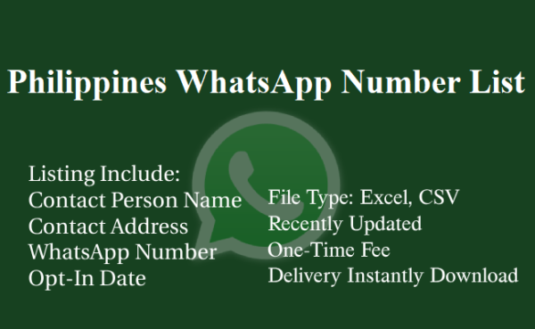 Philippines whatsapp database