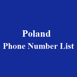 波兰电话号码表