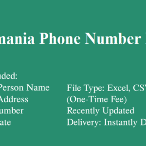 Romania phone number database