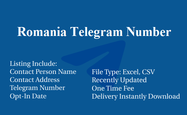 Romania Telegram Number