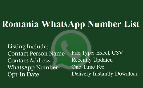 Romania whatsapp database