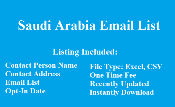 Saudi Arabia email list