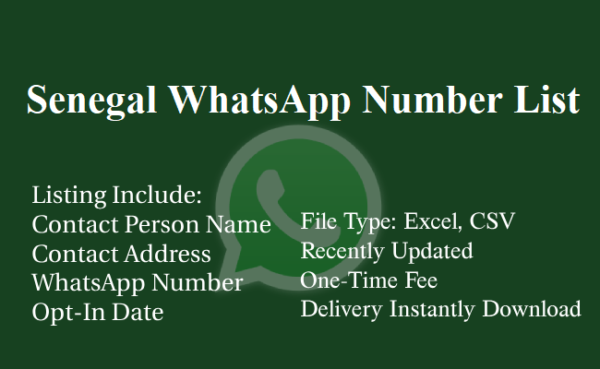 Senegal whatsapp database