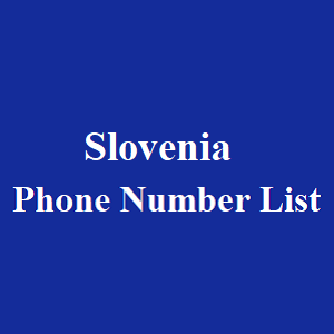 斯洛文尼亚电话号码列表