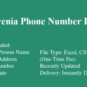 Slovenia phone number database