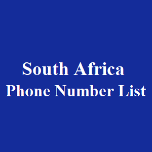 南非电话号码表