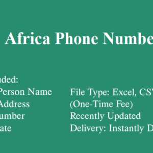 South africa phone number database