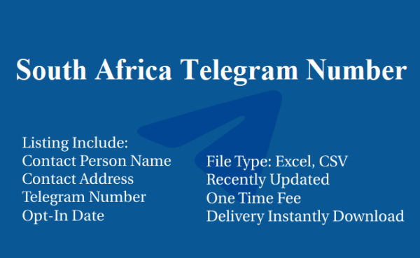 South Africa telegram database