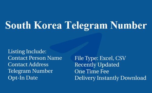 South Korea telegram database