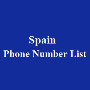 西班牙电话号码表