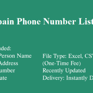 Spain phone number database