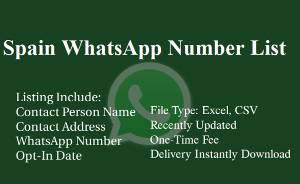 Spain whatsapp number database