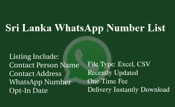 Sri Lanka whatsapp number database