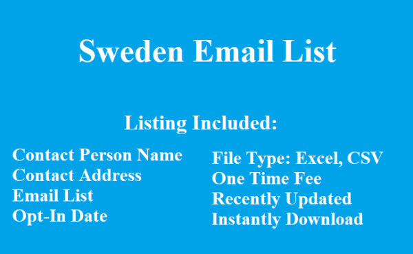 Sweden email list