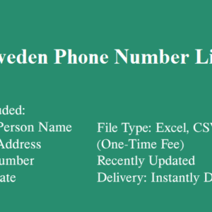 Sweden phone number database