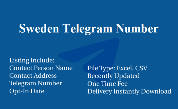 Sweden telegram database