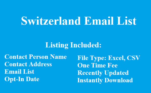 Switzerland email list