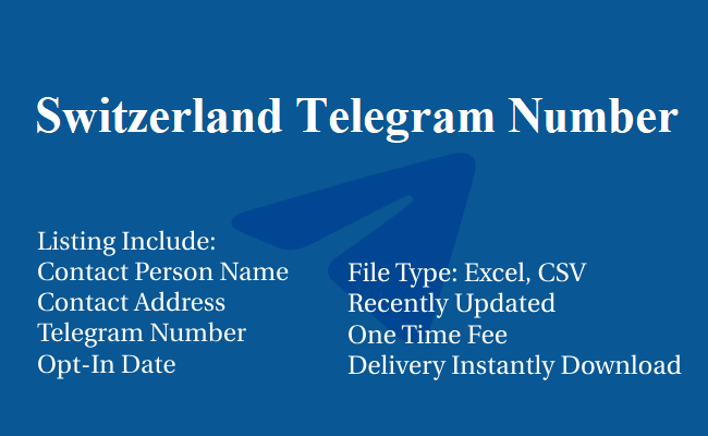 Switzerland Telegram Number