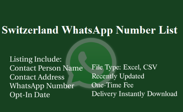 Switzerland whatsapp number database