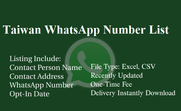 Taiwan whatsapp number database