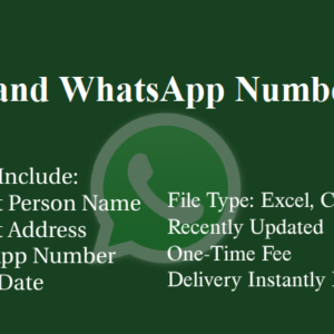 Thailand whatsapp number database