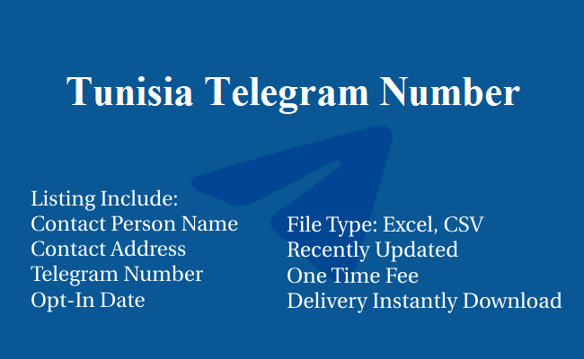 Tunisia Telegram Number