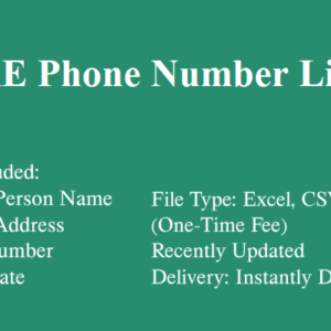 UAE phone number database