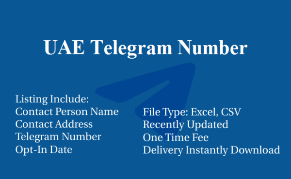 UAE telegram database