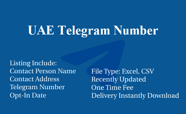 UAE Telegram Number