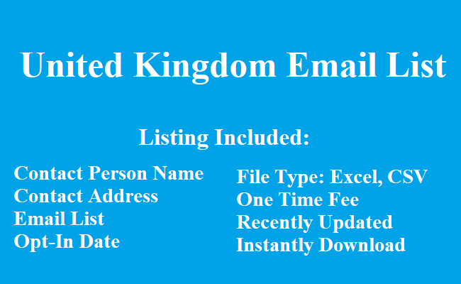 United Kingdom Email List
