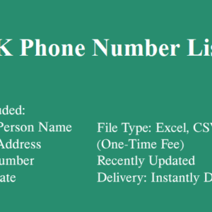 United Kingdom phone number database