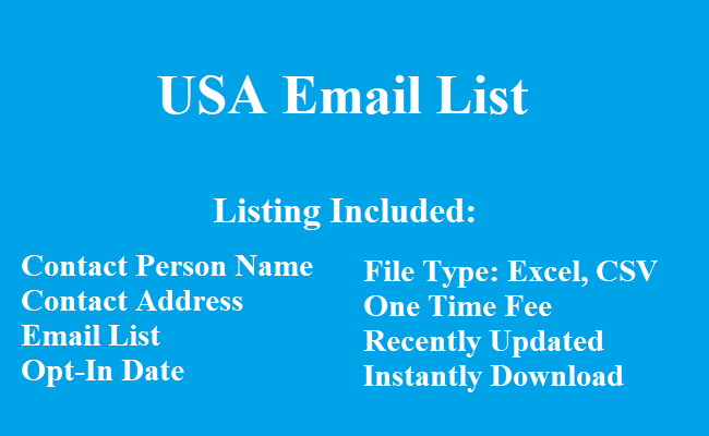 美利坚合众国电子邮件列表