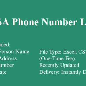 United States of America phone number database