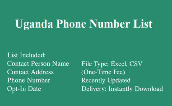 Uganda phone number database