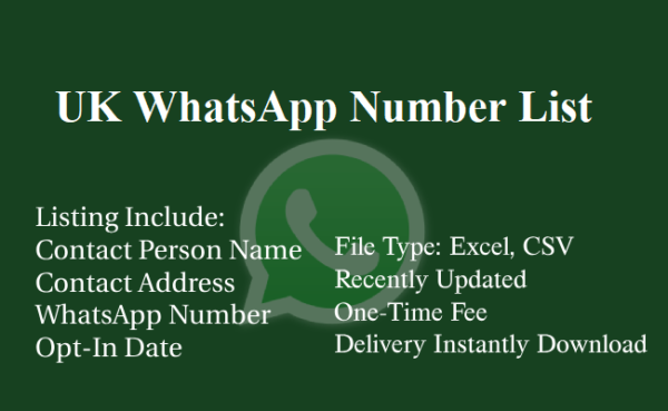 UK whatsapp database