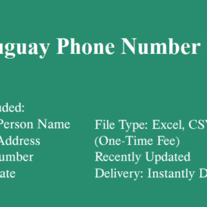 Uruguay phone number database