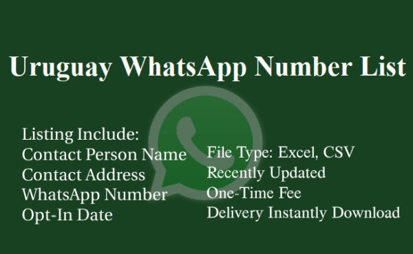 Uruguay whatsapp database